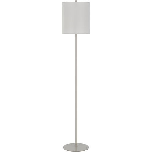 Pole 63 inch 100.00 watt Painted Silver Floor Lamp Portable Light