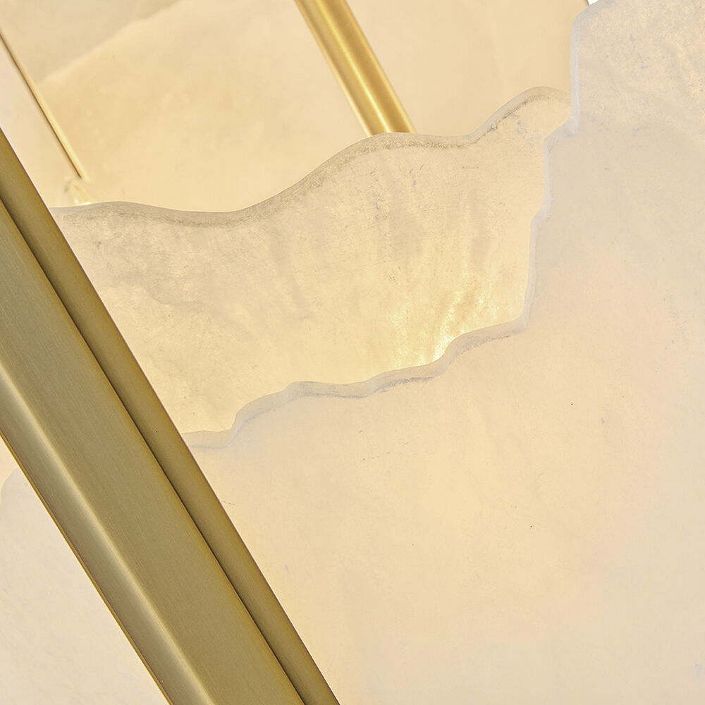 Veleta 3 Light 15 inch Lacquered Brass Pendant Ceiling Light