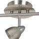 Serpentine 5 Light 120V Dark Bronze Rail Fixture Ceiling Light in Mesh Rust Metal