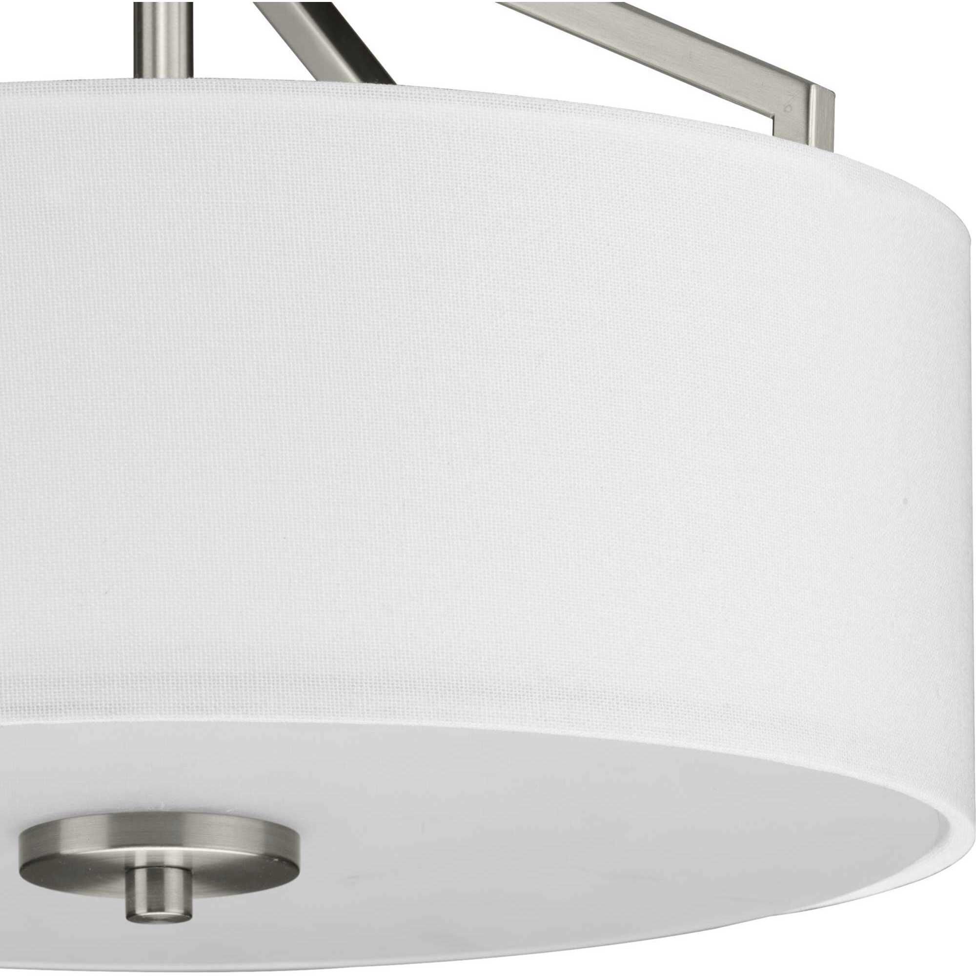 Goodwin 2 Light 13 inch Brushed Nickel Semi-Flush Mount Convertible Ceiling Light
