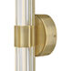 Georgette LED 32.25 inch Lacquered Brass Vanity Light Wall Light
