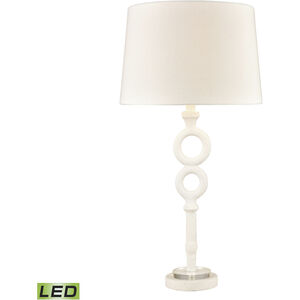 Hammered Home 33 inch 150.00 watt Matte White Table Lamp Portable Light