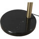 Rancho Mirage 87 inch 60 watt Weathered Brass and Black Arc Floor Lamp Portable Light