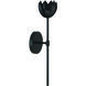 Vintage LED 5 inch Matte Black Wall Sconce Wall Light