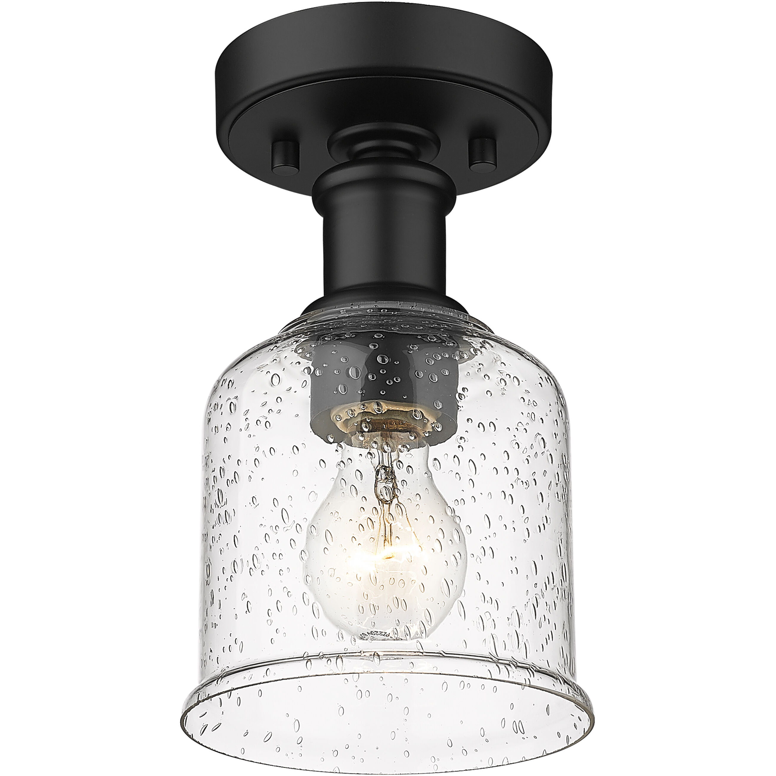 Bryant 1 Light 5.5 inch Matte Black Flush Mount Ceiling Light