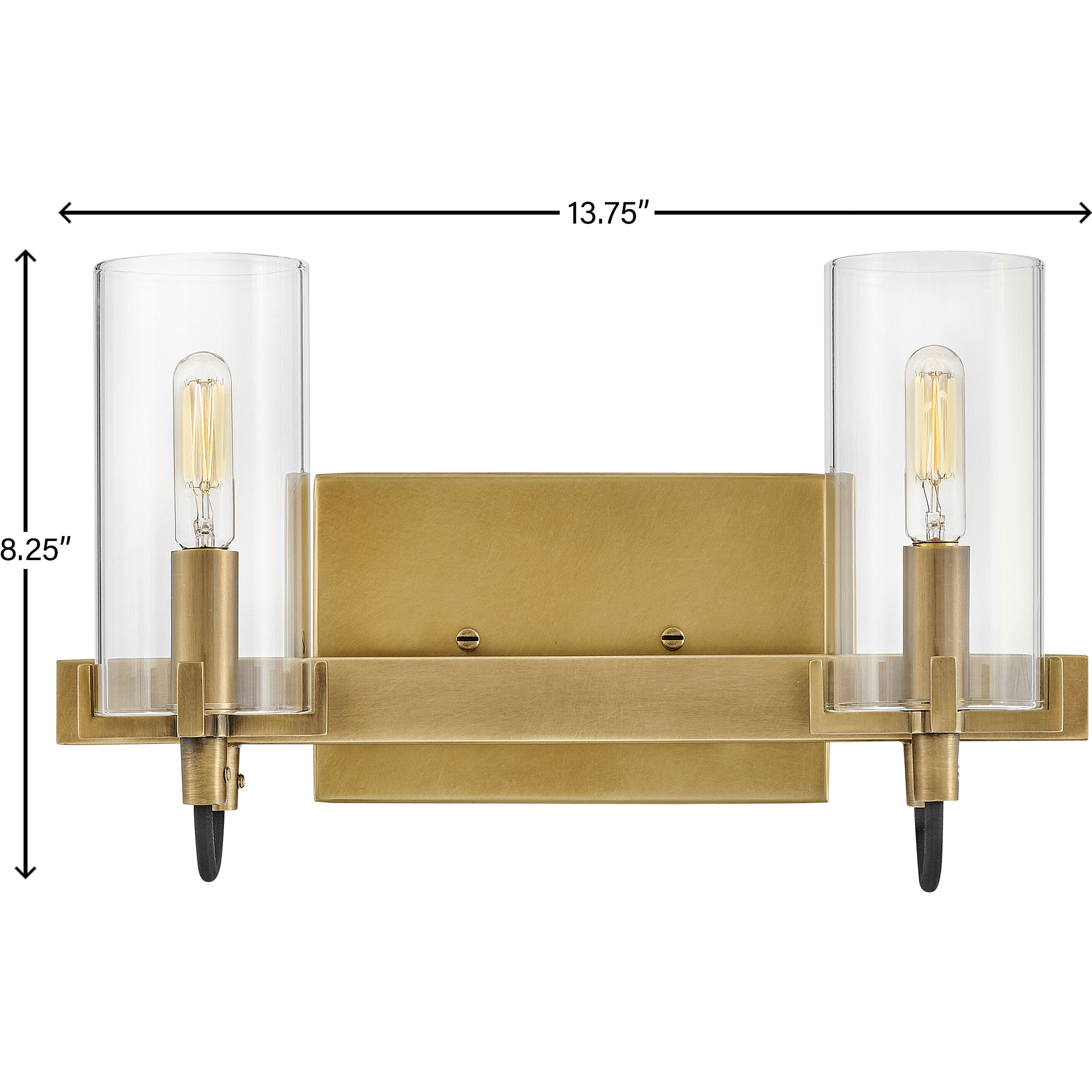 Ryden 13.75 inch Heritage Brass Vanity Light Wall Light