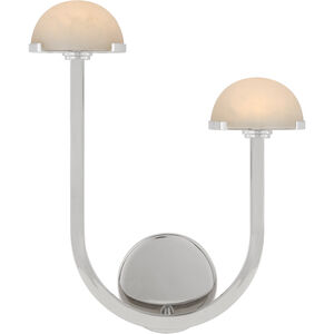 Kelly Wearstler Pedra LED 12.25 inch Polished Nickel Assymetrical Right Sconce Wall Light, Right