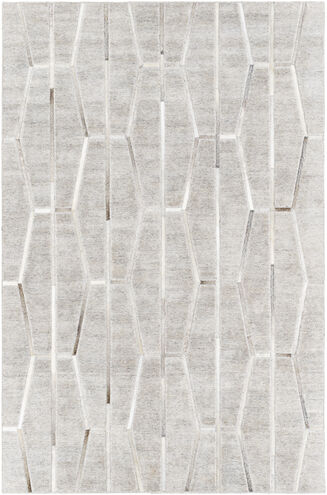 Eloquent 36 X 24 inch Light Gray Rug in 2 x 3, Rectangle