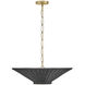 Delia 4 Light 23.5 inch Lacquered Brass Convertible Chandelier Ceiling Light