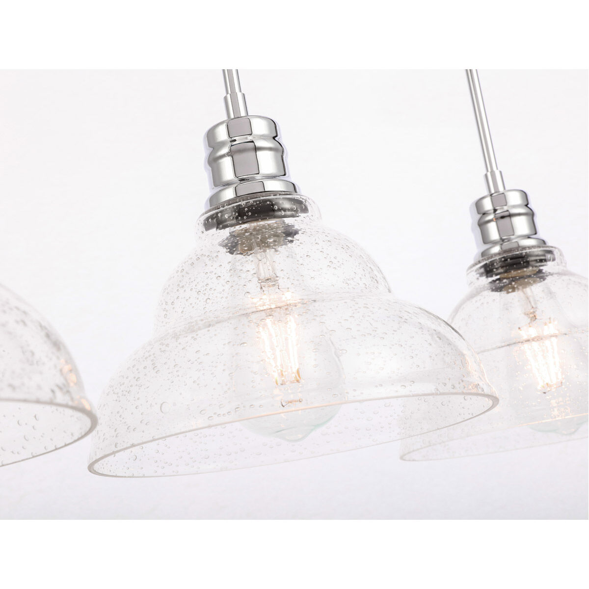 Clive 3 Light 35 inch Chrome Pendant Ceiling Light