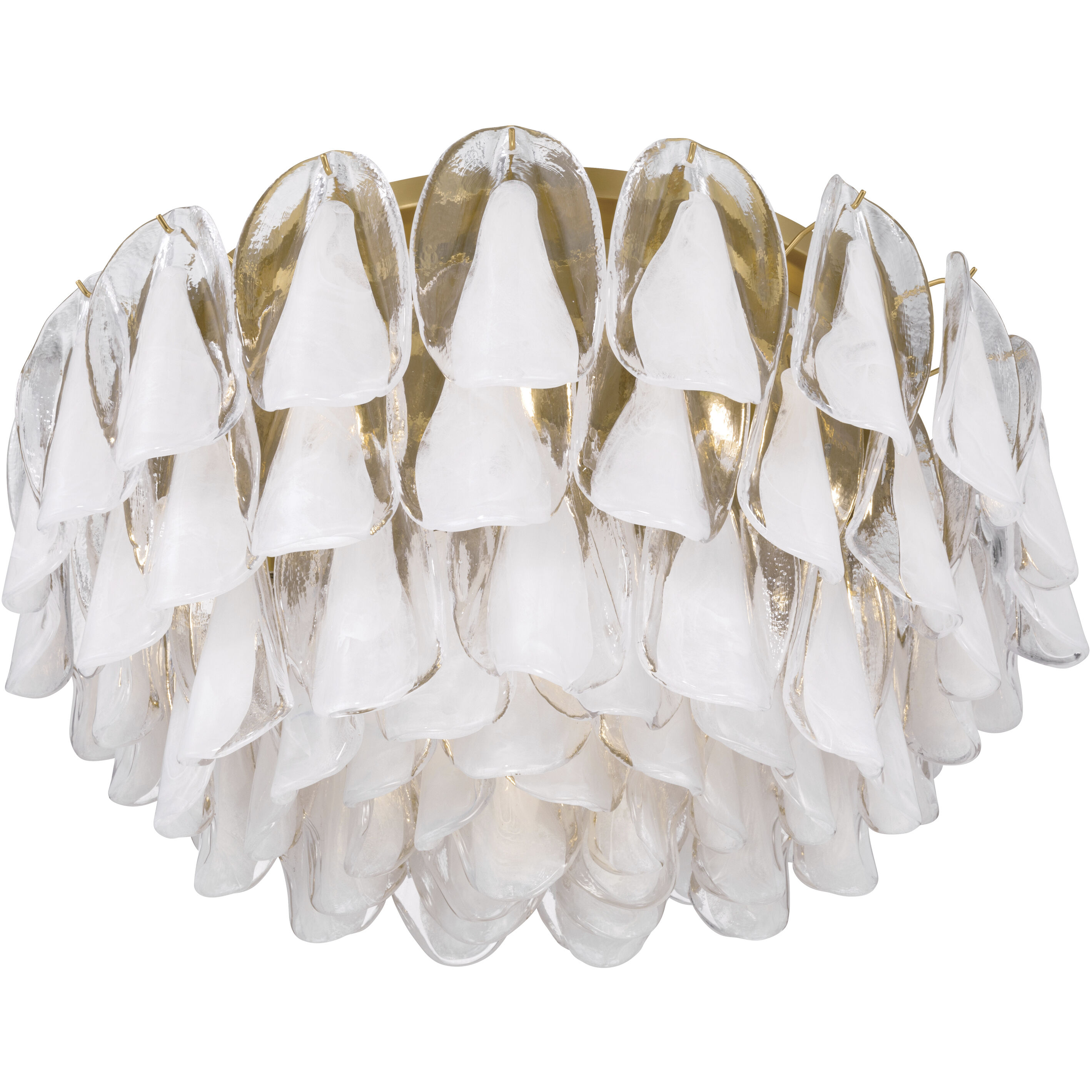 Verla Crest 11 Light 31.25 inch Legacy Brass Flush Mount Ceiling Light