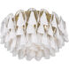 Verla Crest 11 Light 31.25 inch Legacy Brass Flush Mount Ceiling Light