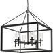 Smyth 26.63 inch 60.00 watt Matte Black Chandelier Ceiling Light in Clear Glass