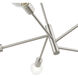 Bannister 5 Light 24 inch Brushed Nickel Chandelier Ceiling Light