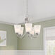 Malone 5 Light 20 inch Brushed Nickel Chandelier Ceiling Light