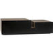 Nido 68 X 32 inch Matte Black Coffee Table
