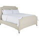 Alexandra Cerused White and Stained Gold King Bed