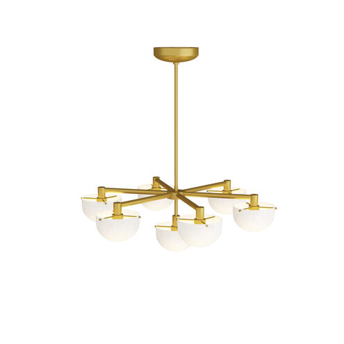 Bote 6 Light 40.5 inch Antique Brass Chandelier Ceiling Light