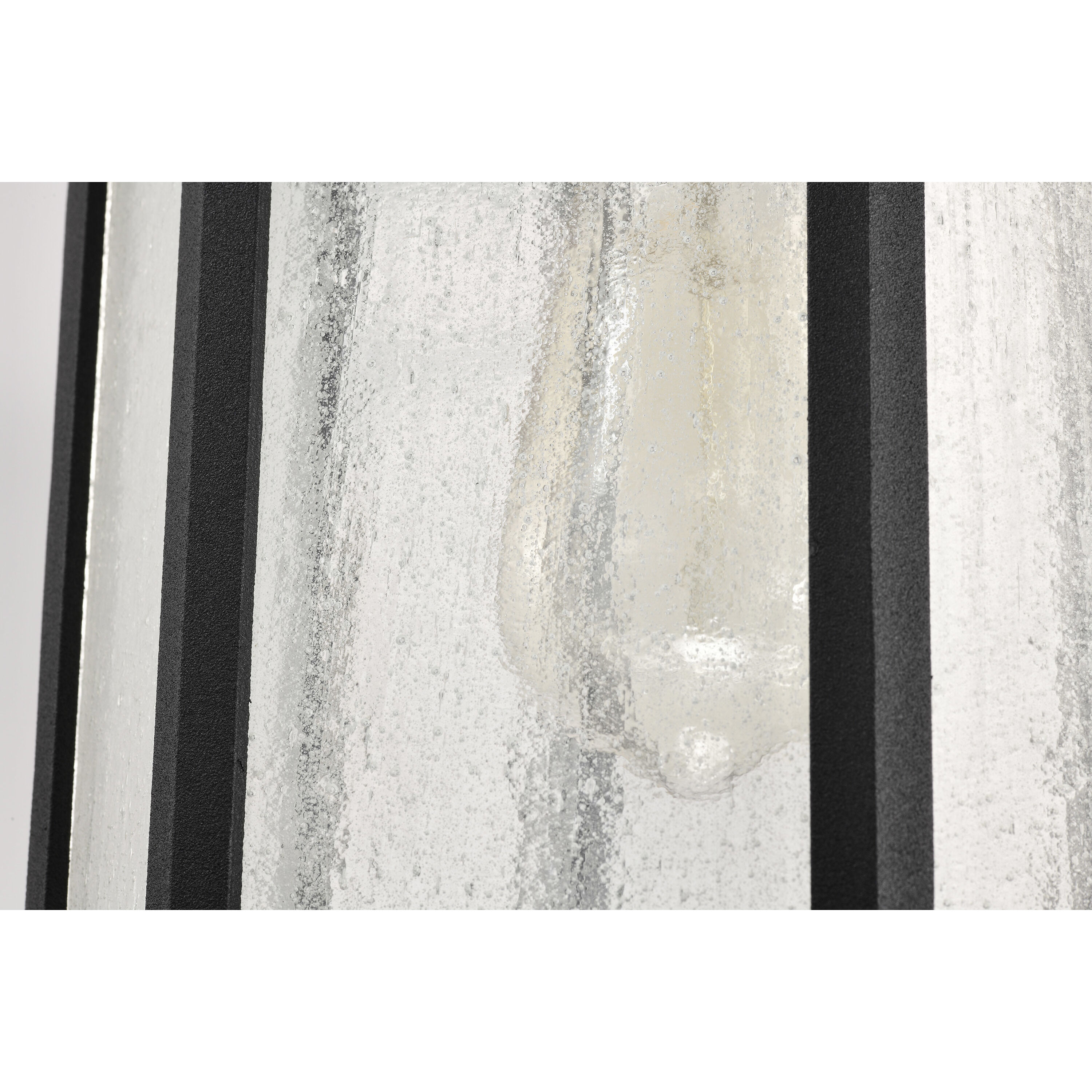 Raiden 8 inch Matte Black Outdoor Hanging Lantern