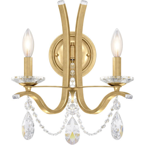 Vesca 2 Light 9 inch Heirloom Gold Wall Sconce Wall Light in Heritage
