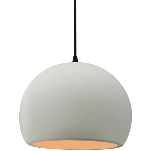 Radiance 1 Light 10 inch Matte White and Champagne Gold and Matte Black Pendant Ceiling Light