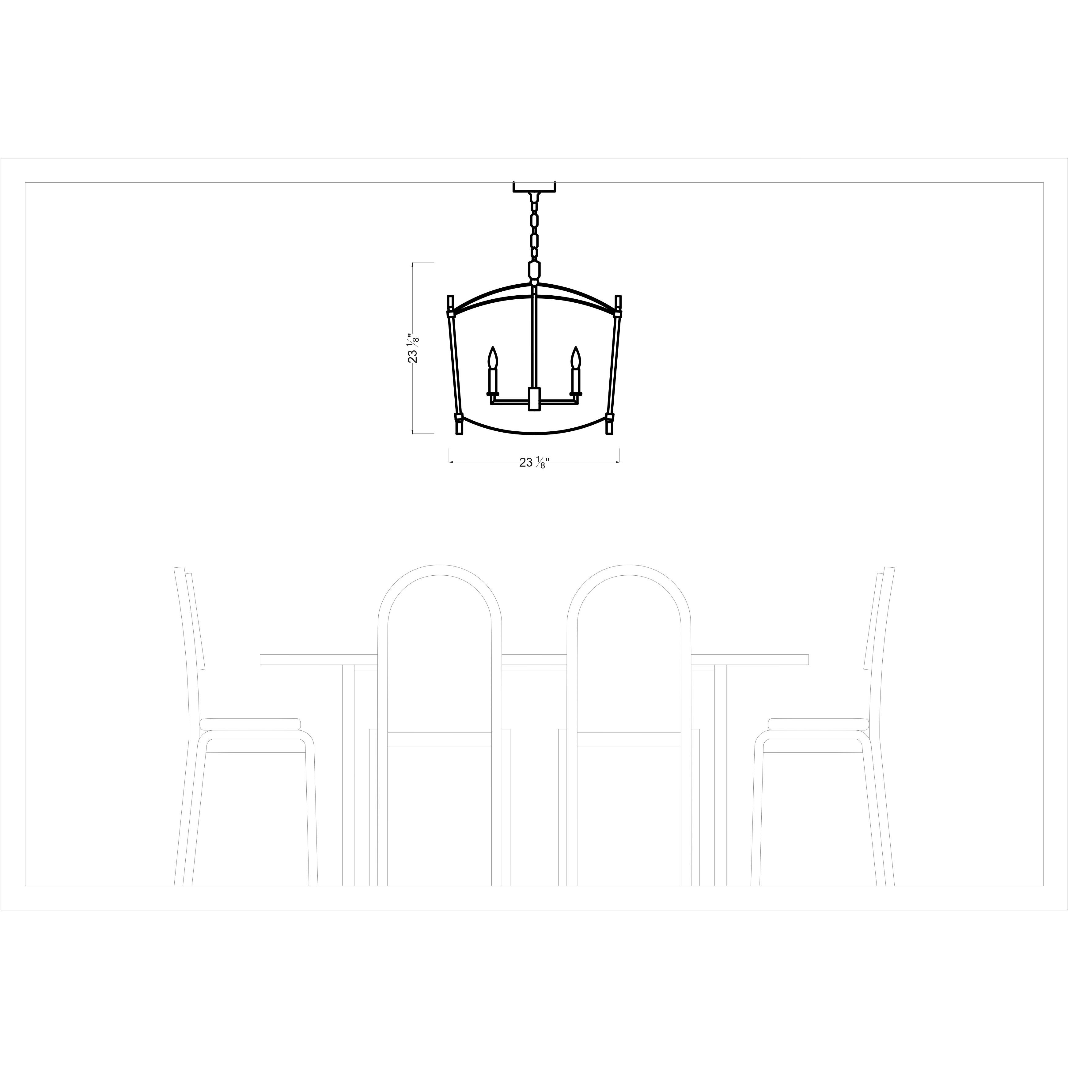 Sean Lavin Thayer 5 Light 23.13 inch Smith Steel Lantern Chandelier Ceiling Light