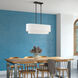 Manorwood 3 Light 30 inch Bronze Linear Chandelier Ceiling Light