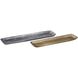 Louk Antique Nickel with Antique Brass Tray, Set of 2
