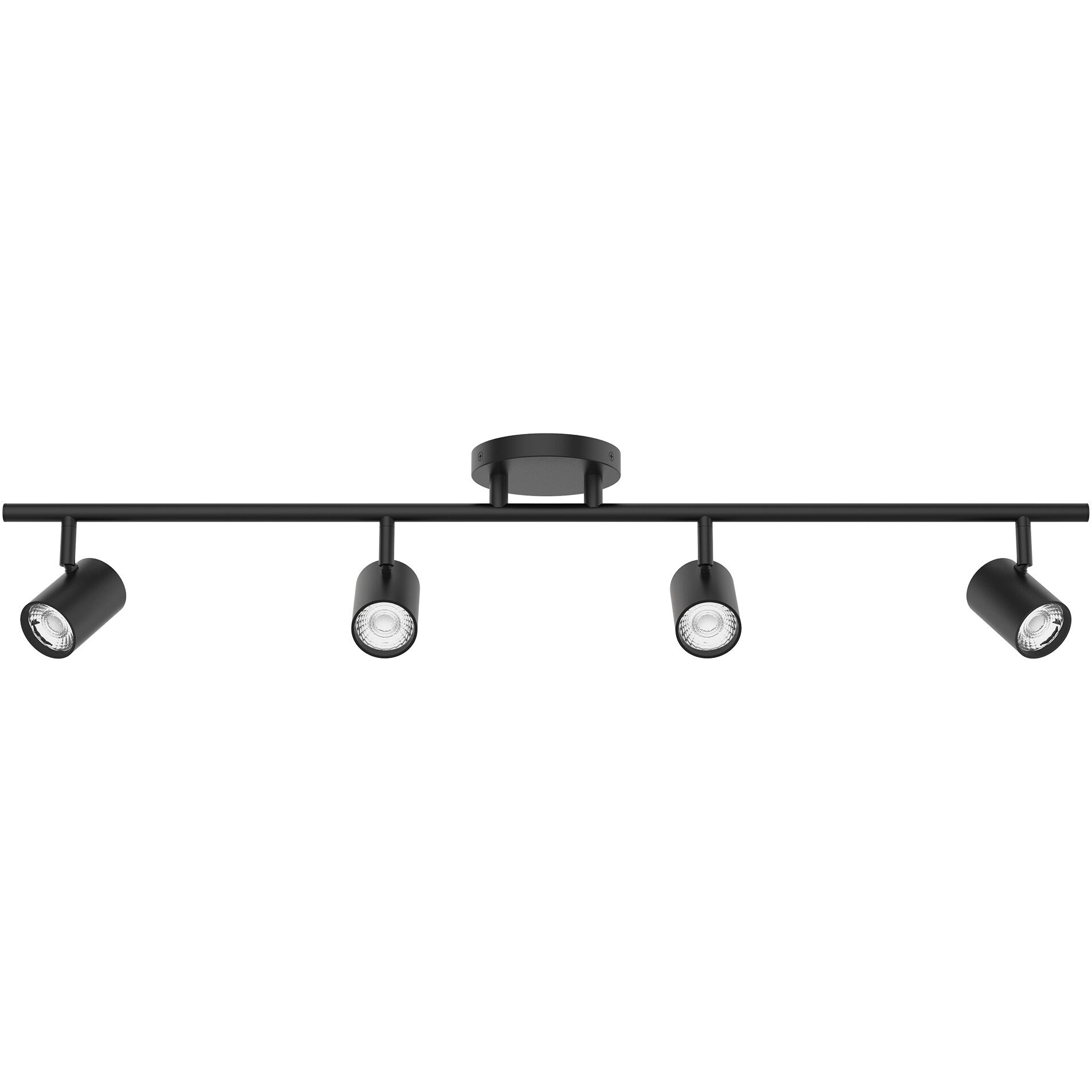 Pipe 4 Light 120 Black Track Lighting Ceiling Light, WAC Limited