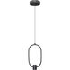 Saros Pendant Ceiling Light in Matte Black, LED