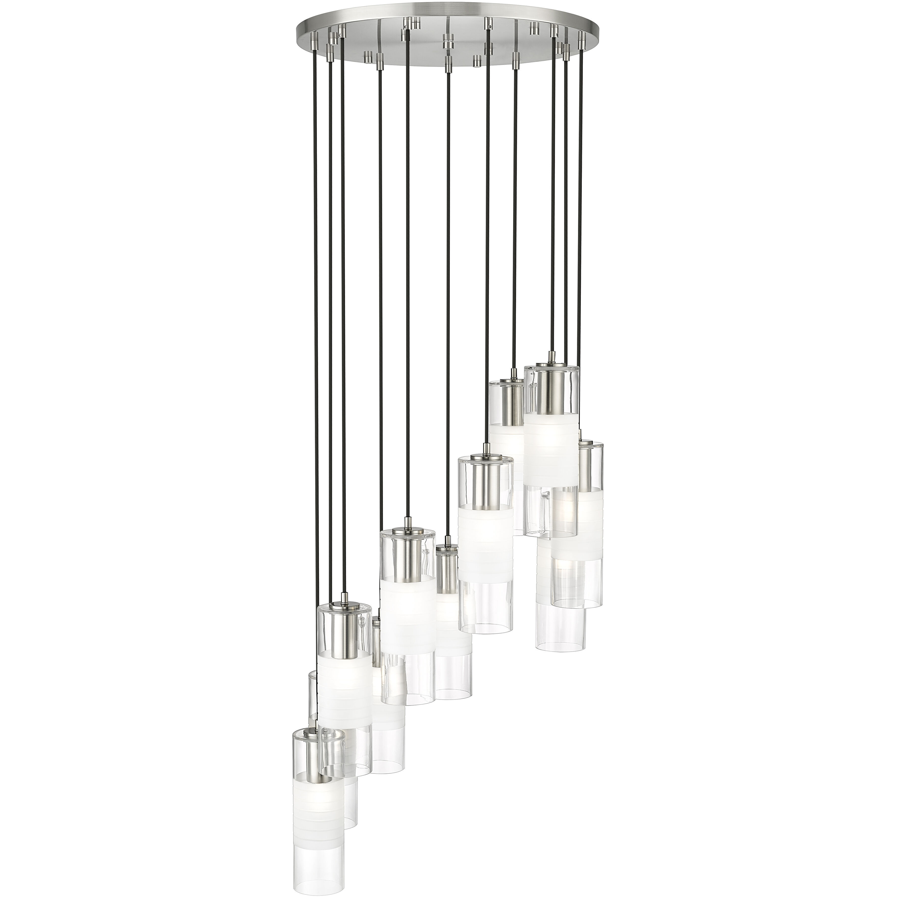 Alton 11 Light 24 inch Brushed Nickel Chandelier Ceiling Light