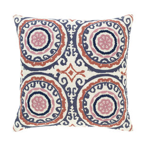 Termez 18 X 18 inch Ivory/Navy/Clay/Lilac Pillow Kit, Square