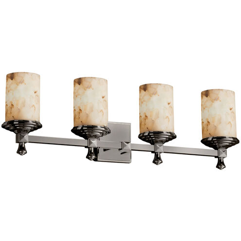 Alabaster Rocks 29.25 inch Brushed Nickel Bath Bar Wall Light