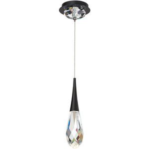 Hibiscus LED 5.9 inch Black Mini Pendant Ceiling Light, Beyond