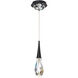 Hibiscus LED 5.9 inch Black Mini Pendant Ceiling Light, Beyond
