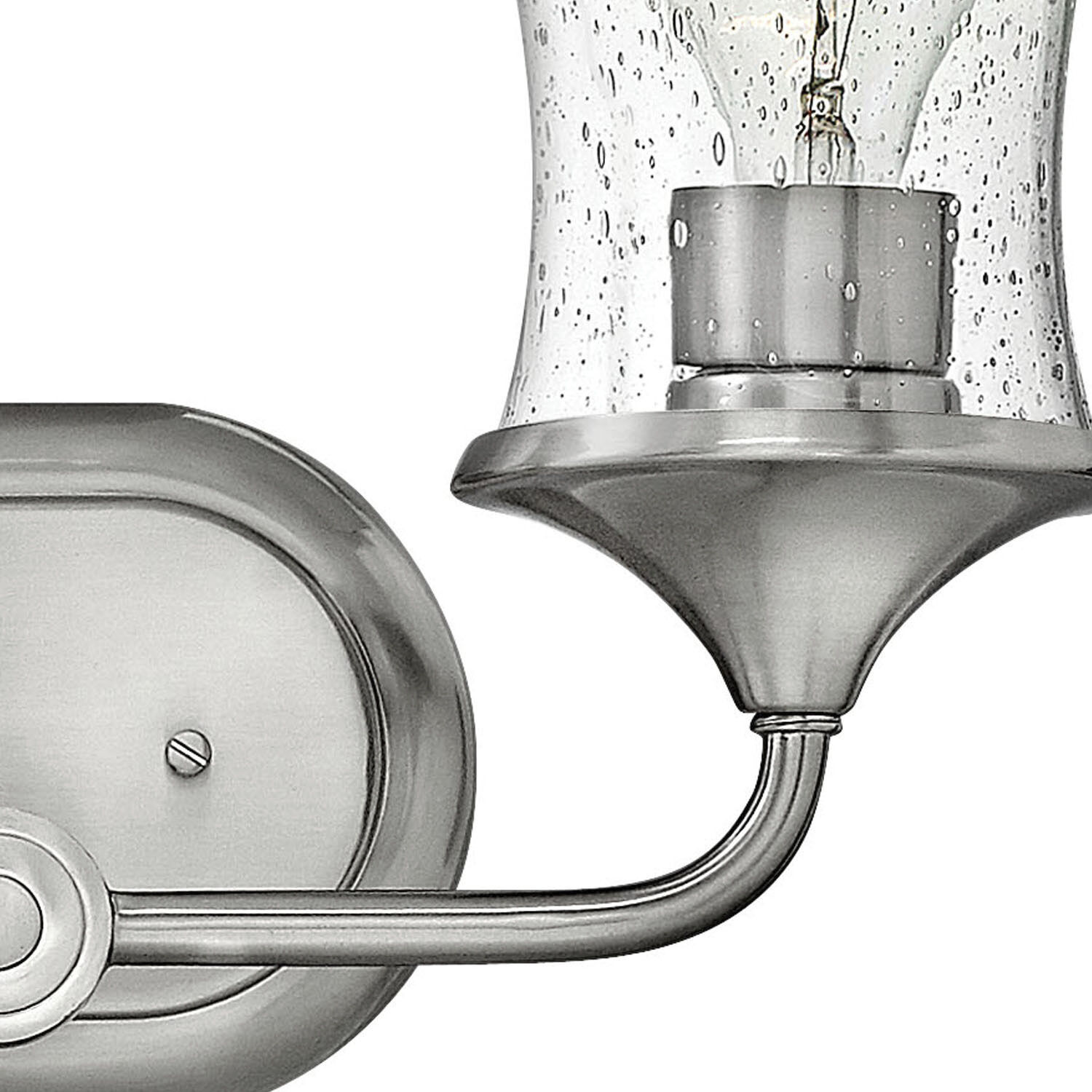 Thistledown 2 Light 16 inch Brushed Nickel Vanity Light Wall Light in Clear