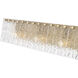 Glacier 4 Light 31.25 inch Modern Gold Vanity Wall Light