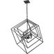 Euclid 6 Light 35.5 inch Matte Black Chandelier Ceiling Light
