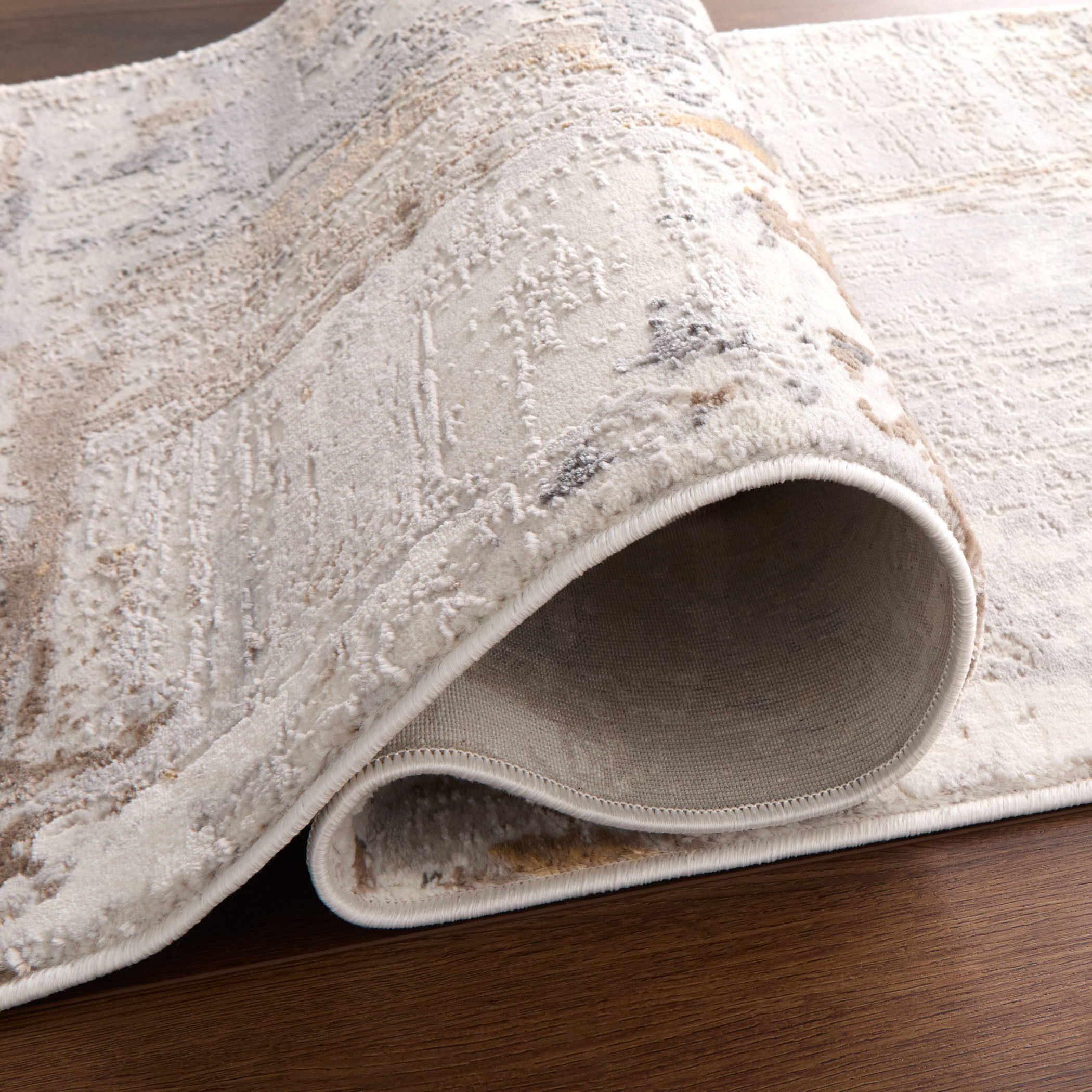 Veleka Gray and Beige Indoor Rug