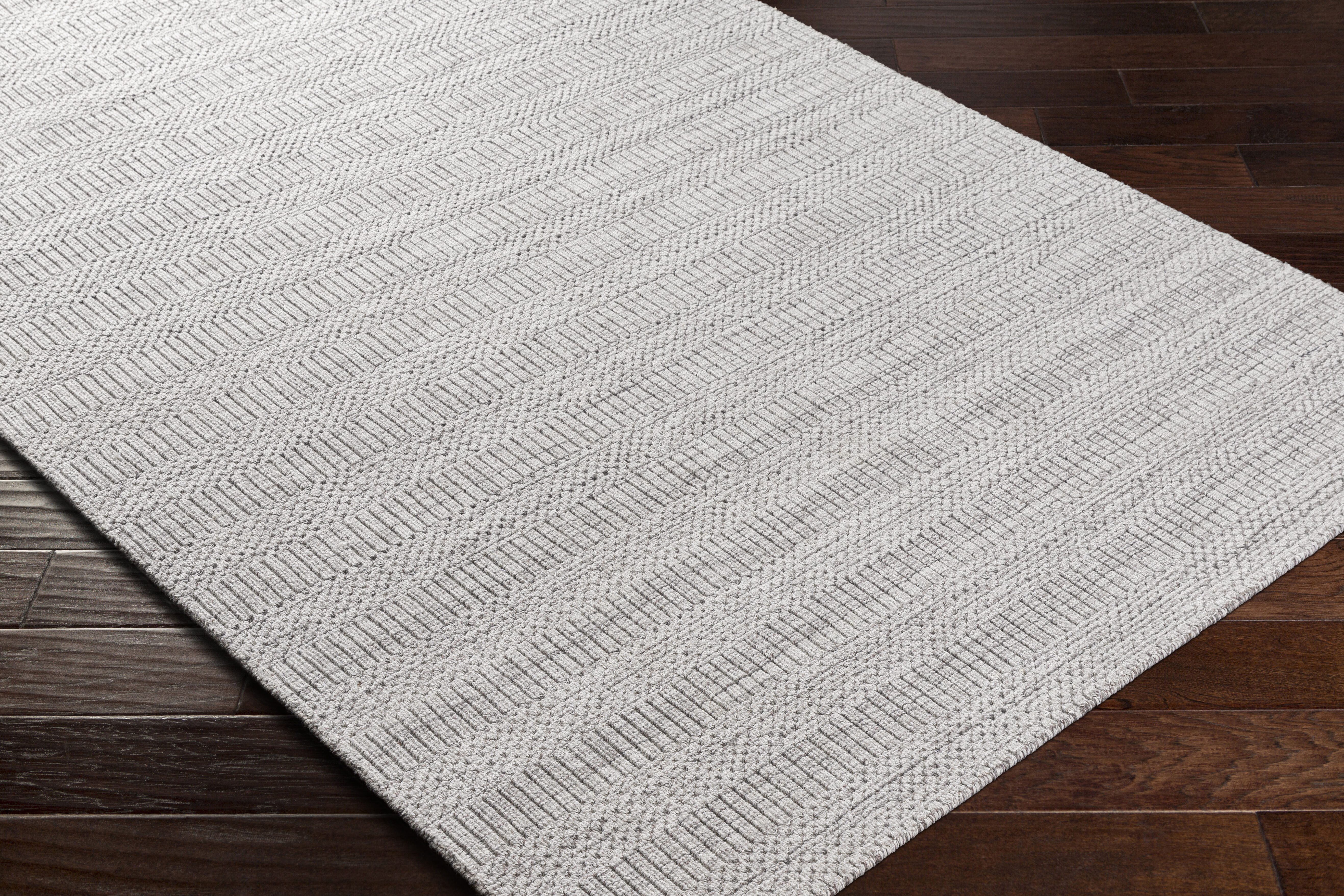 Hickory 180 X 144 inch Light Grey Rug, Rectangle