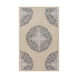 Cosmopolitan 156 X 108 inch Green and Gray Area Rug, Polyester