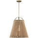 Parnell 1 Light 24 inch Beige Pendant Ceiling Light, Medium