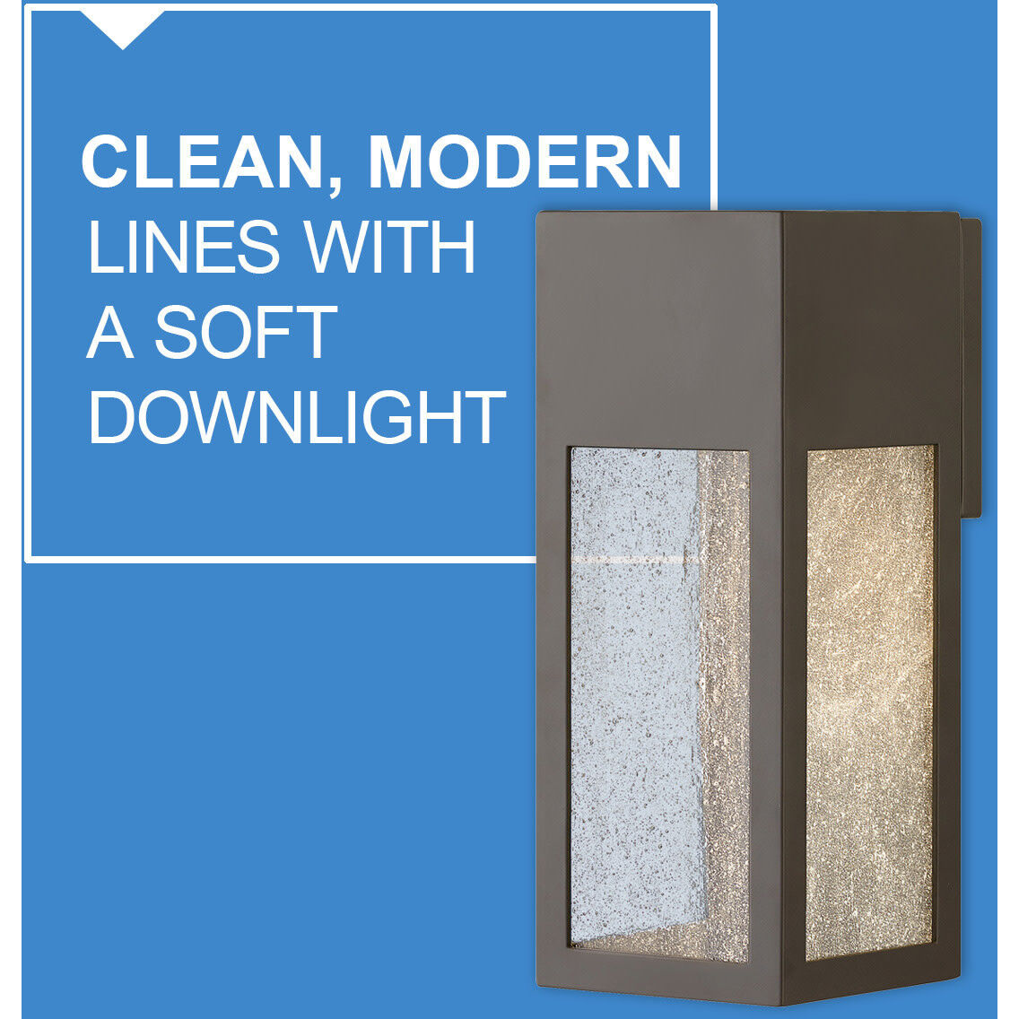 Rook LED 15 inch Bronze Outdoor Wall Mount Lantern, Large