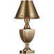 Waddill 12.75 inch 7 watt Antique Brass Table Lamp Portable Light