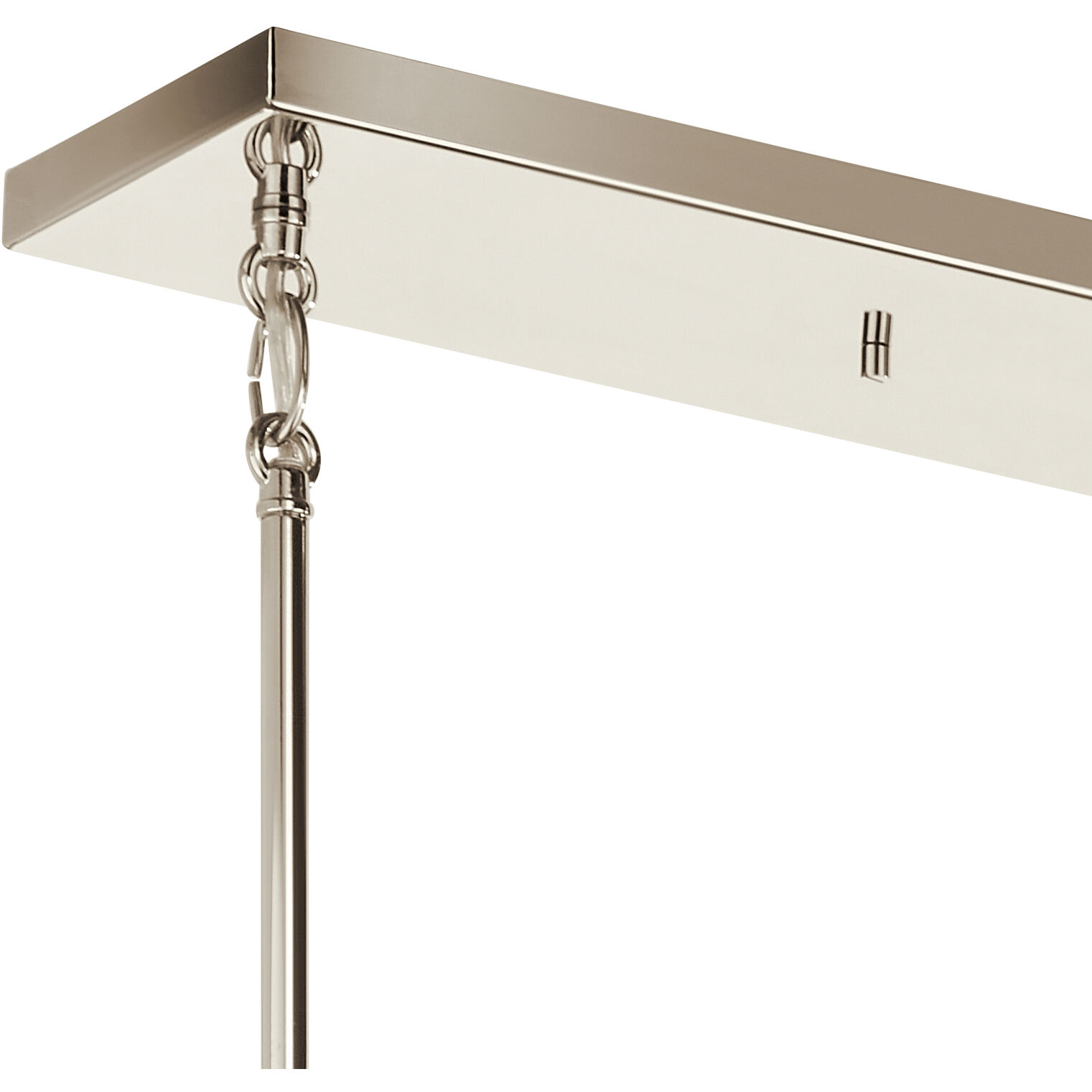 Torvee 5 Light 2.75 inch Nickel Textured Chandelier Linear Ceiling Light in Polished Nickel