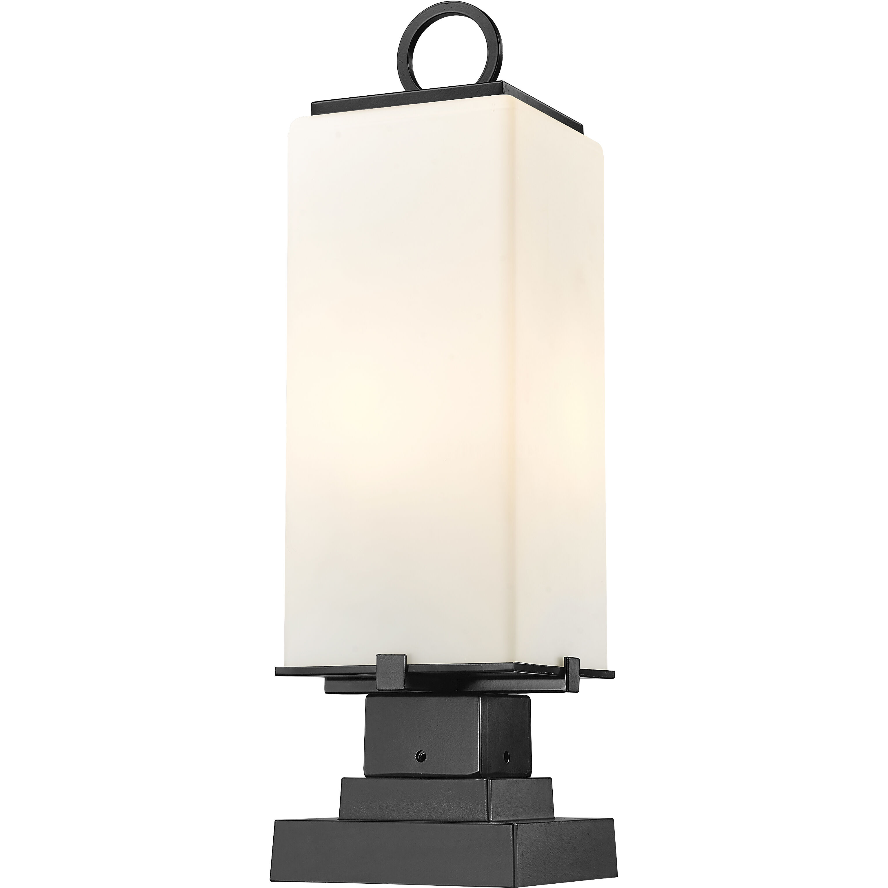 Sana 2 Light 22 inch Black Outdoor Pier Mounted Fixture