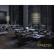 Constellation Cosmic Cube LED 30 inch Satin Nickel Chandelier Ceiling Light in 2700K, Clear Faceted Acrylic, 10 FT. Cord