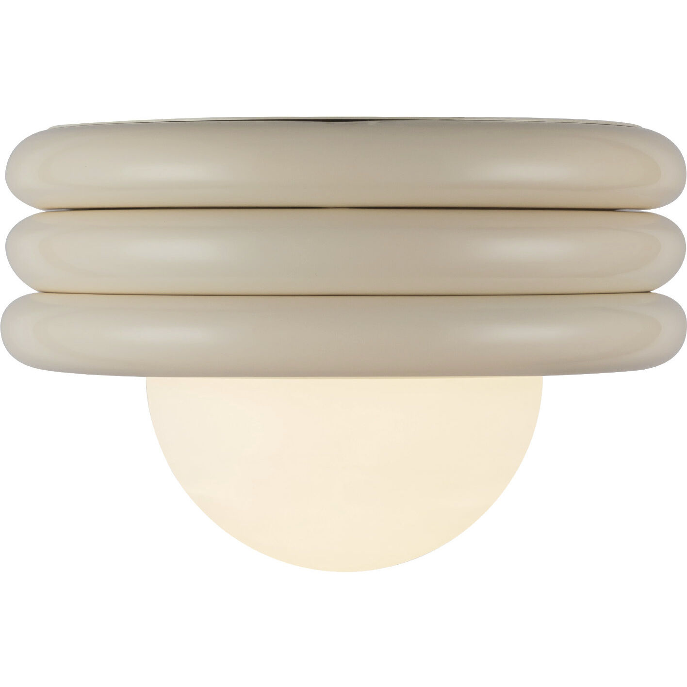 Alora Mood Harvey 1 Light 12 inch Pearl White Semi-Flush Mount Ceiling Light