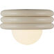 Alora Mood Harvey 1 Light 12 inch Pearl White Semi-Flush Mount Ceiling Light