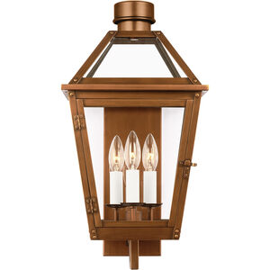 C&M by Chapman & Myers Hyannis 3 Light 20.25 inch Natural Copper Outdoor Wall Lantern
